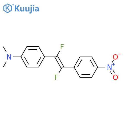 Benzenamine, 4-[1,2-difluoro-2-(4-nitrophenyl)ethenyl]-N,N-dimethyl- structure