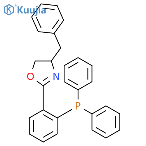 Oxazole,2-[2-(diphenylphosphino)phenyl]-4,5-dihydro-4-(phenylmethyl)-, (4S)- structure