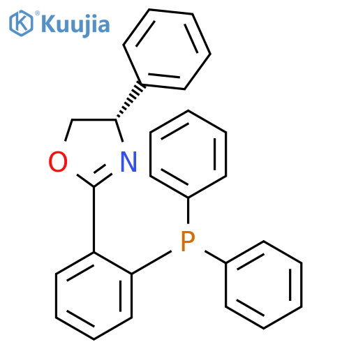 (S)-(+)-2-[2-(Diphenylphosphino)phenyl]-4-phenyl-2-oxazoline structure