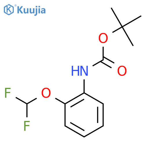 tert-butyl N-2-(difluoromethoxy)phenylcarbamate structure