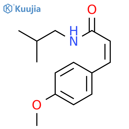 2-Propenamide, 3-(4-methoxyphenyl)-N-(2-methylpropyl)-, (Z)- structure