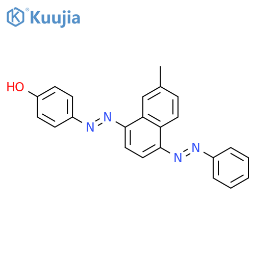 Phenol, 4-[[7-methyl-4-(phenylazo)-1-naphthalenyl]azo]- structure