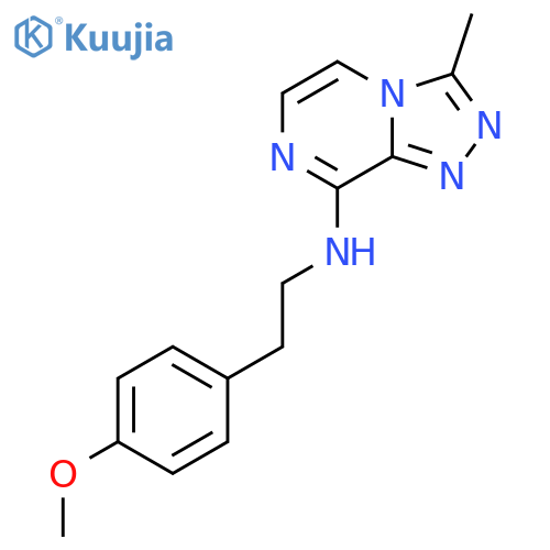 N-[2-(4-methoxyphenyl)ethyl]-3-methyl-[1,2,4]triazolo[4,3-a]pyrazin-8-amine structure