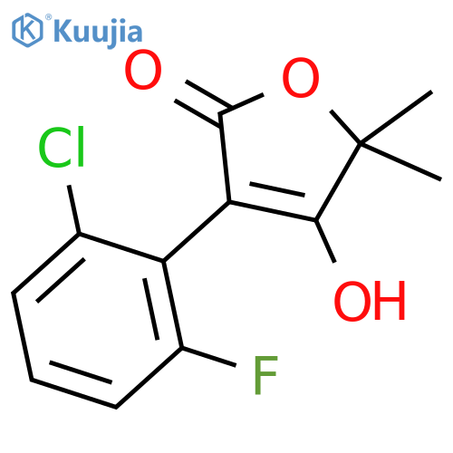2(5H)-Furanone, 3-(2-chloro-6-fluorophenyl)-4-hydroxy-5,5-dimethyl- structure