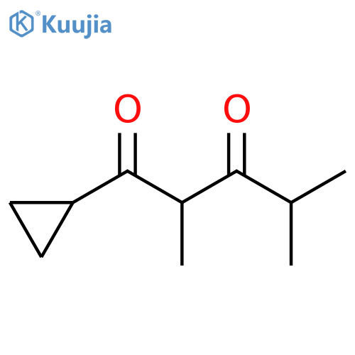 1-cyclopropyl-2,4-dimethylpentane-1,3-dione structure