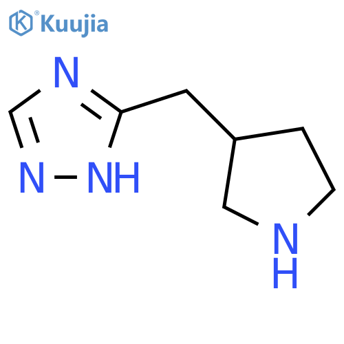 3-(pyrrolidin-3-yl)methyl-1H-1,2,4-triazole structure