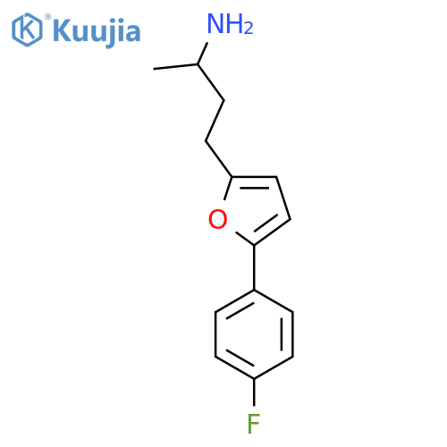 4-5-(4-fluorophenyl)furan-2-ylbutan-2-amine structure