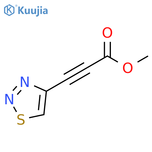 2-Propynoic acid, 3-(1,2,3-thiadiazol-4-yl)-, methyl ester structure