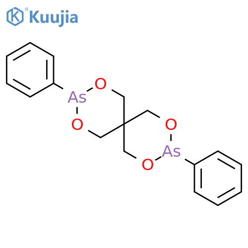 3,9-Diphenyl-2,4,8,10-tetraoxa-3,9-diarsaspiro[5.5]undecane structure