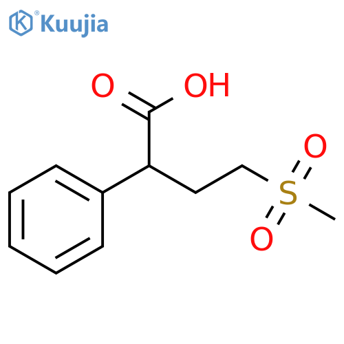 4-methanesulfonyl-2-phenylbutanoic acid structure