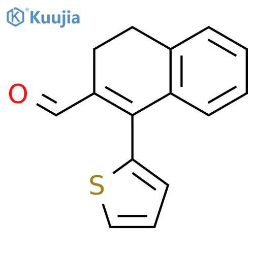 2-Naphthalenecarboxaldehyde, 3,4-dihydro-1-(2-thienyl)- structure