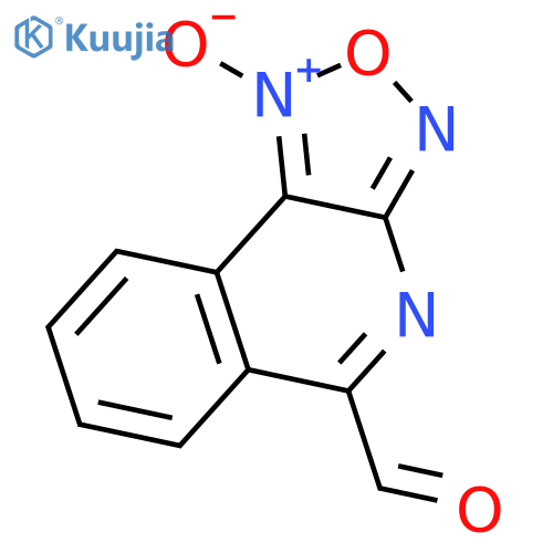 [1,2,5]Oxadiazolo[3,4-c]isoquinoline-5-carboxaldehyde, 1-oxide structure