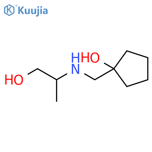 1-{(1-hydroxypropan-2-yl)aminomethyl}cyclopentan-1-ol structure