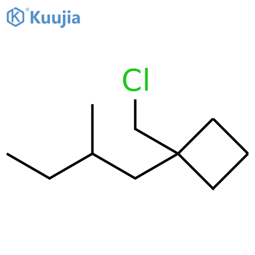 Cyclobutane, 1-(chloromethyl)-1-(2-methylbutyl)- structure