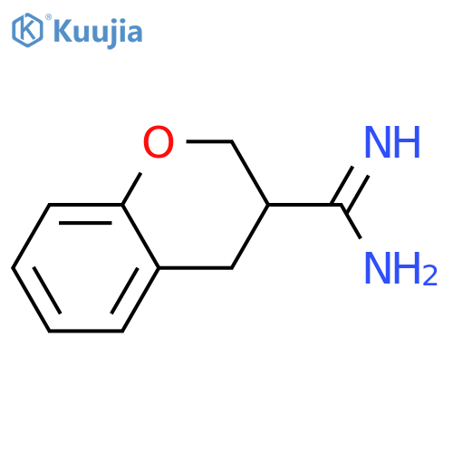 3,4-dihydro-2H-1-benzopyran-3-carboximidamide structure