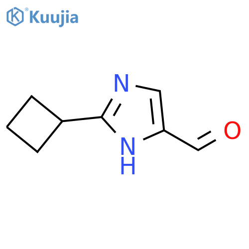 2-cyclobutyl-1H-imidazole-4-carbaldehyde structure