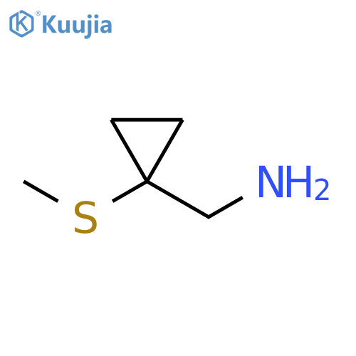 1-(methylsulfanyl)cyclopropylmethanamine structure