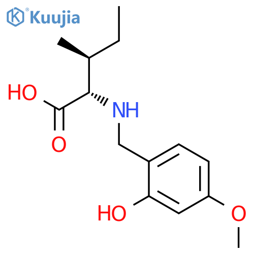 L-Isoleucine, N-[(2-hydroxy-4-methoxyphenyl)methyl]- structure