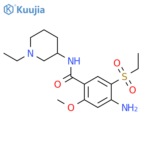 4-Amino-N-(1-ethyl-3-piperidinyl)-5-(ethylsulfonyl)-2-methoxybenzamide structure
