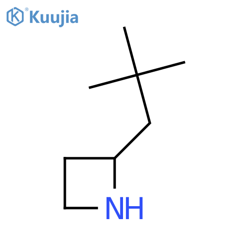 2-(2,2-Dimethylpropyl)azetidine structure