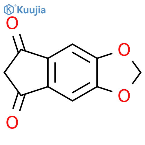 5H-Indeno[5,6-d]-1,3-dioxole-5,7(6H)-dione structure