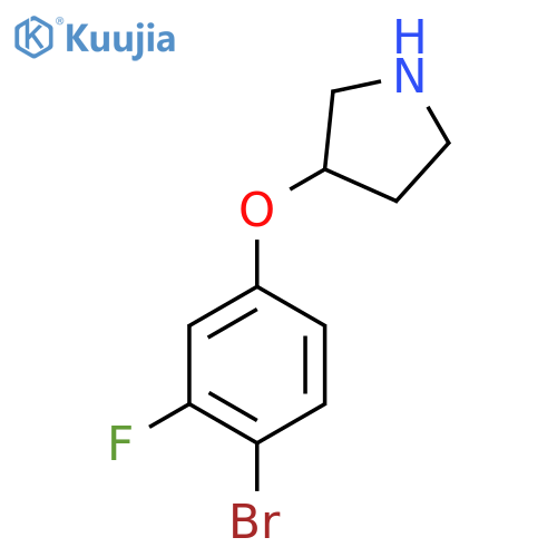 3-(4-bromo-3-fluorophenoxy)pyrrolidine structure
