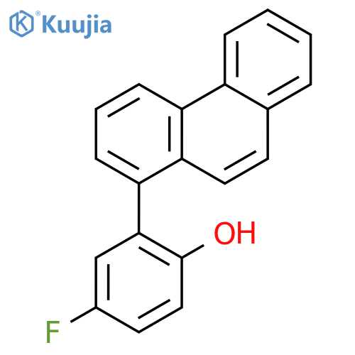 Phenol, 4-fluoro-2-(1-phenanthrenyl)- structure