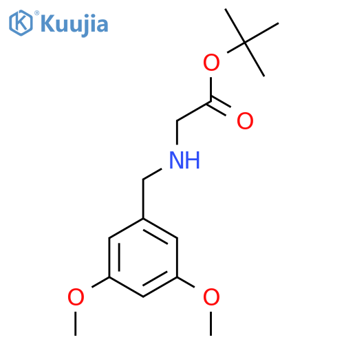 tert-butyl 2-{(3,5-dimethoxyphenyl)methylamino}acetate structure