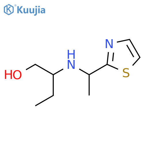 2-{1-(1,3-thiazol-2-yl)ethylamino}butan-1-ol structure