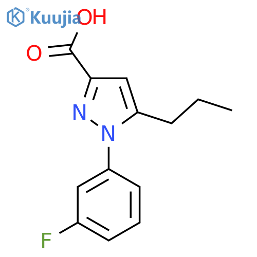 1-(3-fluorophenyl)-5-propyl-1H-pyrazole-3-carboxylic acid structure