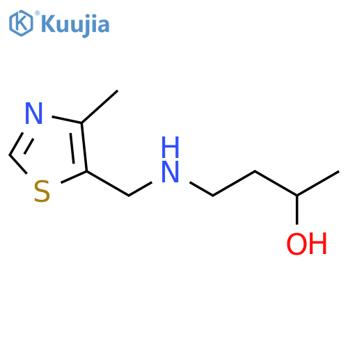 4-{(4-methyl-1,3-thiazol-5-yl)methylamino}butan-2-ol structure
