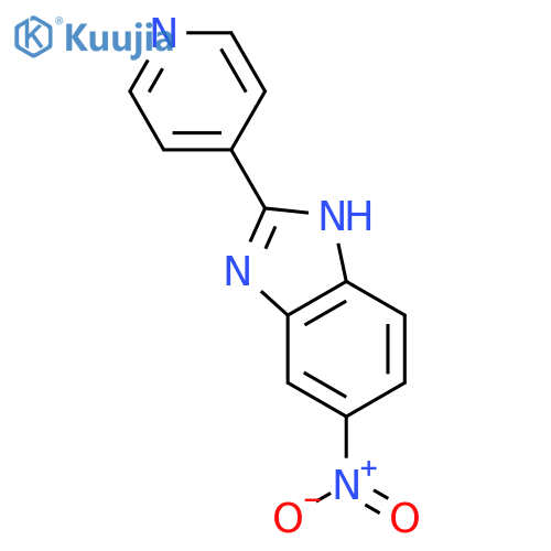 5-Nitro-2-(pyridin-4-yl)-1H-benzo[d]imidazole structure