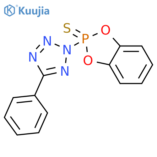 2H-Tetrazole, 5-phenyl-2-(2-sulfido-1,3,2-benzodioxaphosphol-2-yl)- structure