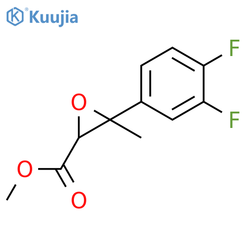 2-Oxiranecarboxylic acid, 3-(3,4-difluorophenyl)-3-methyl-, methyl ester structure
