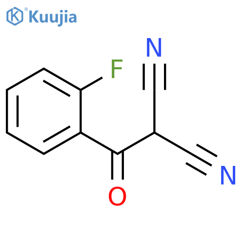 2-(2-fluorobenzoyl)propanedinitrile structure