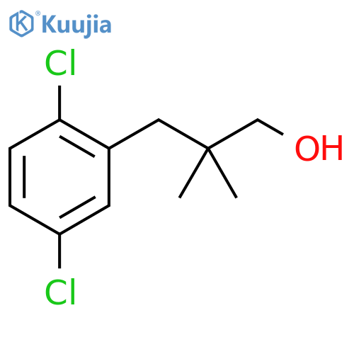 3-(2,5-dichlorophenyl)-2,2-dimethylpropan-1-ol structure