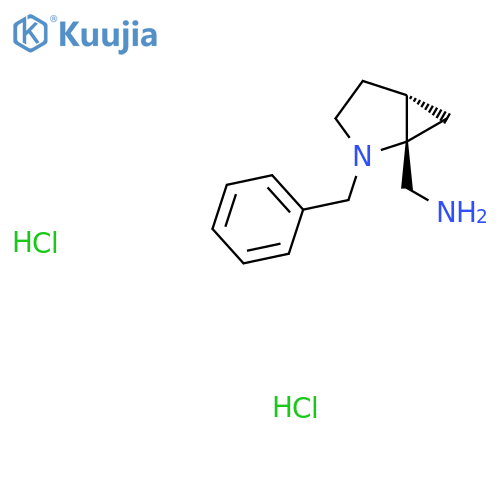 1-[(1S,5R)-2-benzyl-2-azabicyclo[3.1.0]hexan-1-yl]methanamine dihydrochloride structure