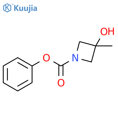 phenyl 3-hydroxy-3-methylazetidine-1-carboxylate structure