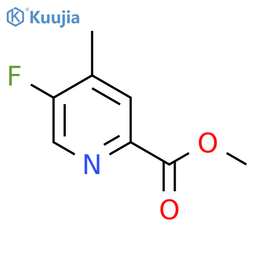 5-fluoro-4-methyl-2-Pyridinecarboxylic acid methyl ester structure