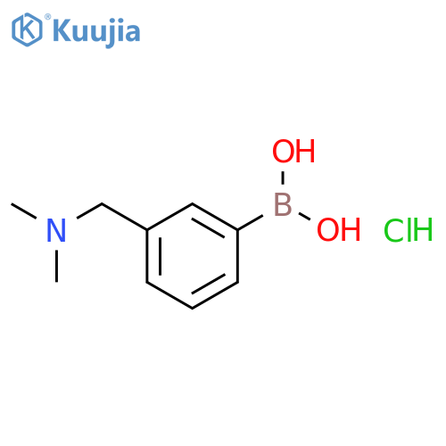 (3-((Dimethylamino)methyl)phenyl)boronic acid hydrochloride structure