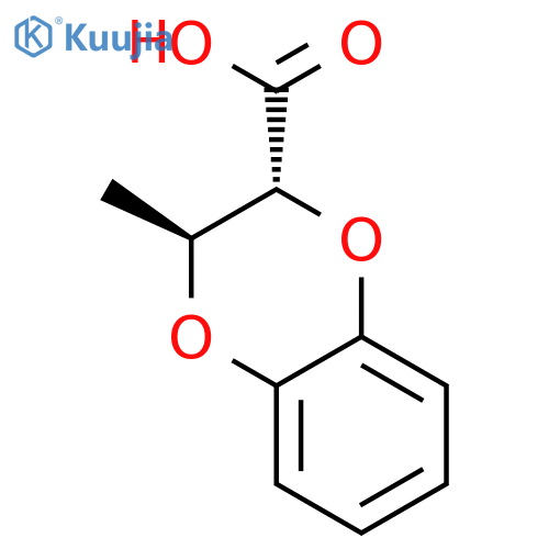 1,4-Benzodioxin-2-carboxylic acid, 2,3-dihydro-3-methyl-, trans- structure