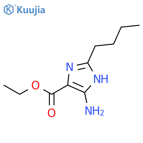 ethyl 4-amino-2-butyl-1H-imidazole-5-carboxylate structure