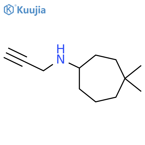 4,4-dimethyl-N-(prop-2-yn-1-yl)cycloheptan-1-amine structure