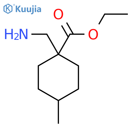 Ethyl 1-(aminomethyl)-4-methylcyclohexane-1-carboxylate structure
