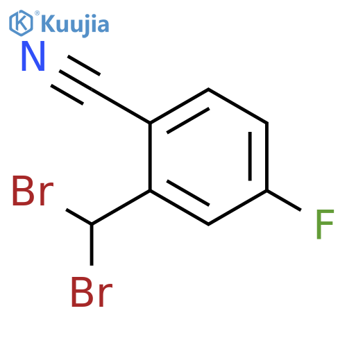 2-(Dibromomethyl)-4-fluorobenzonitrile structure