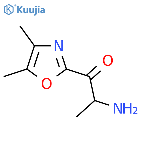2-amino-1-(dimethyl-1,3-oxazol-2-yl)propan-1-one structure