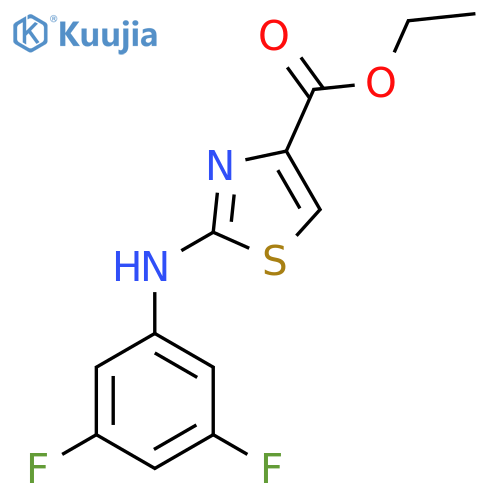 Ethyl 2-(3,5-difluoroanilino)-1,3-thiazole-4-carboxylate structure
