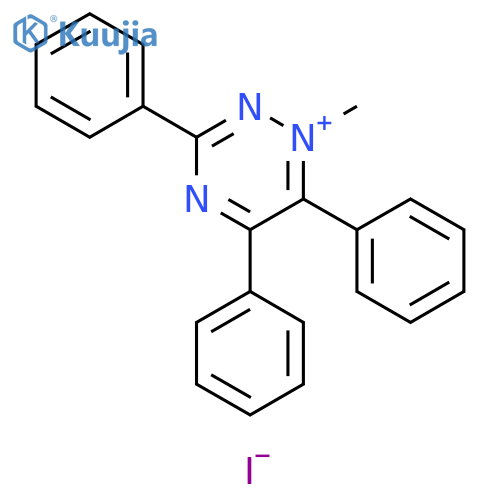 1,2,4-Triazinium, 1-methyl-3,5,6-triphenyl-, iodide structure