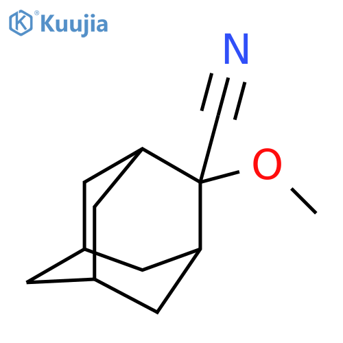 2-methoxyadamantane-2-carbonitrile structure
