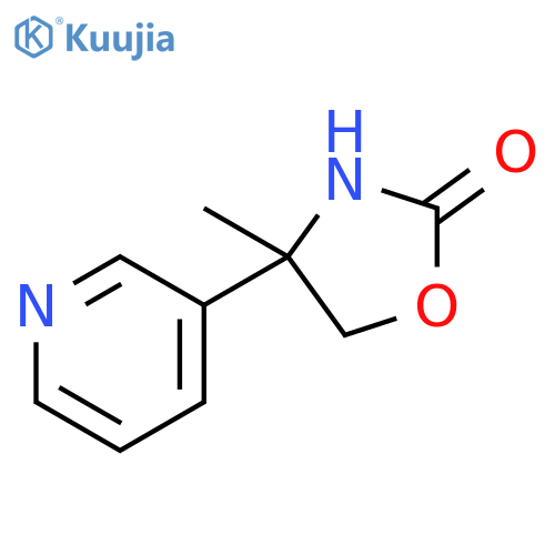 2-Oxazolidinone, 4-methyl-4-(3-pyridinyl)- structure